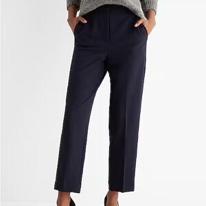 Express Navy Blue Super High Rise Ankle Pants